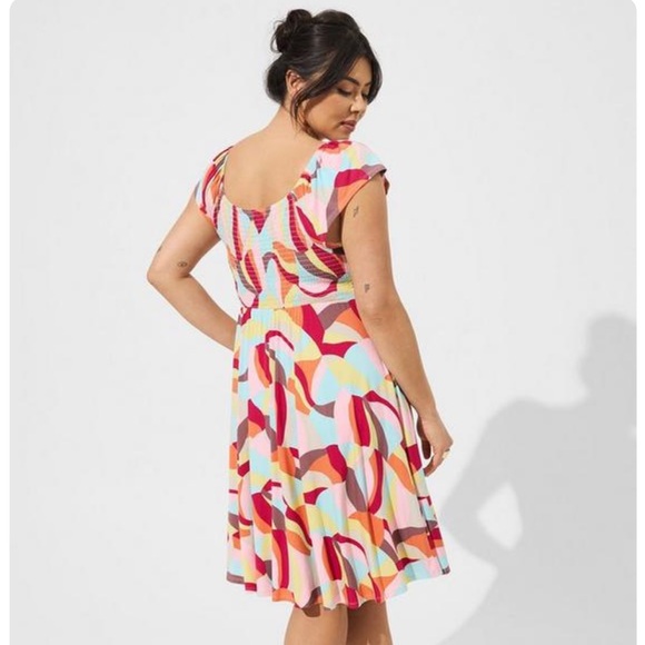 Mini Super Soft Off-Shoulder Dress - Abstract - Picture 2 of 7